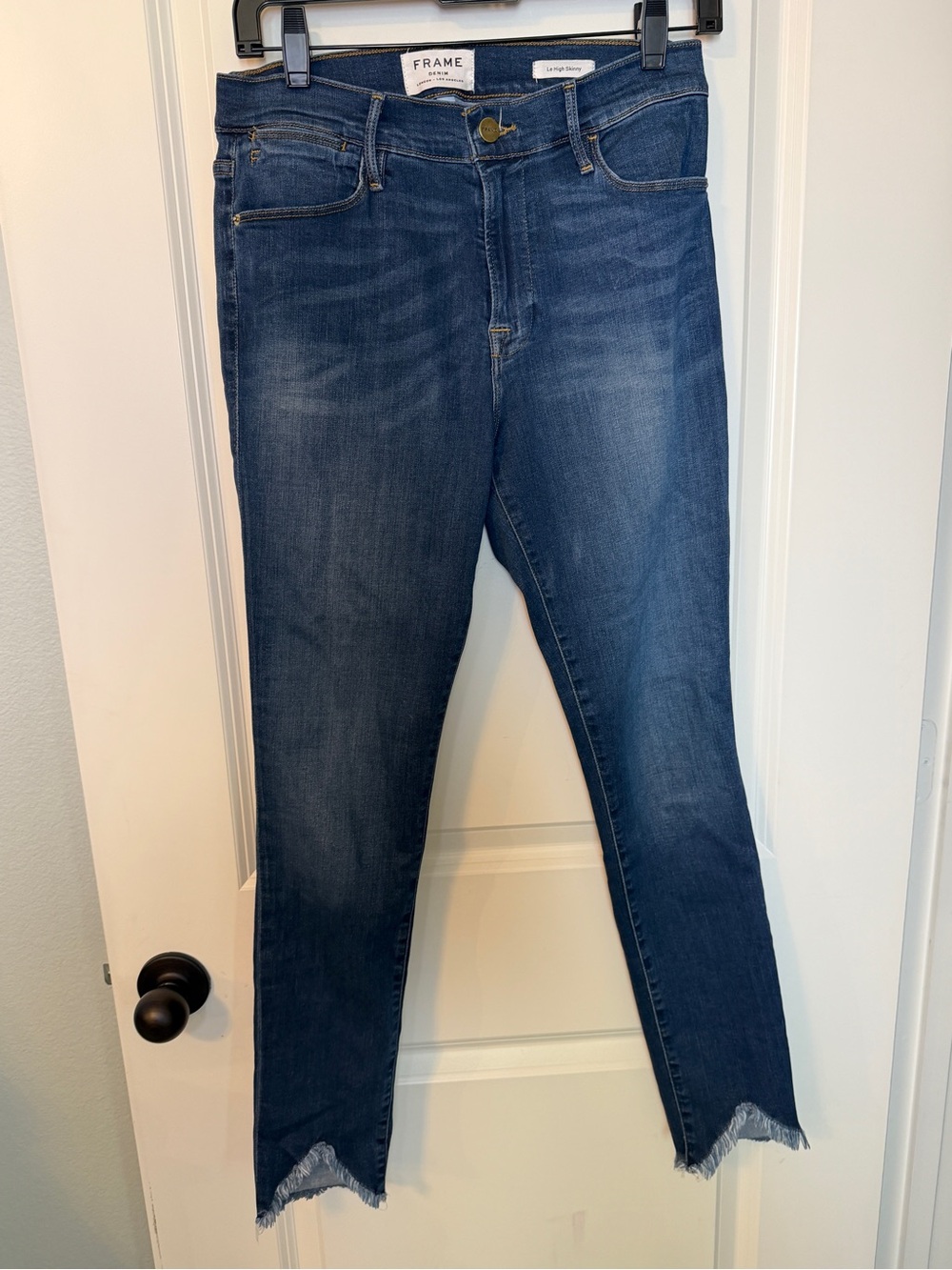 Frame Frayed Le High Skinny